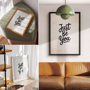 Wall print Just Be You