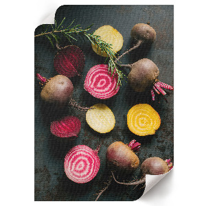 Art print featuring colorful vegetables