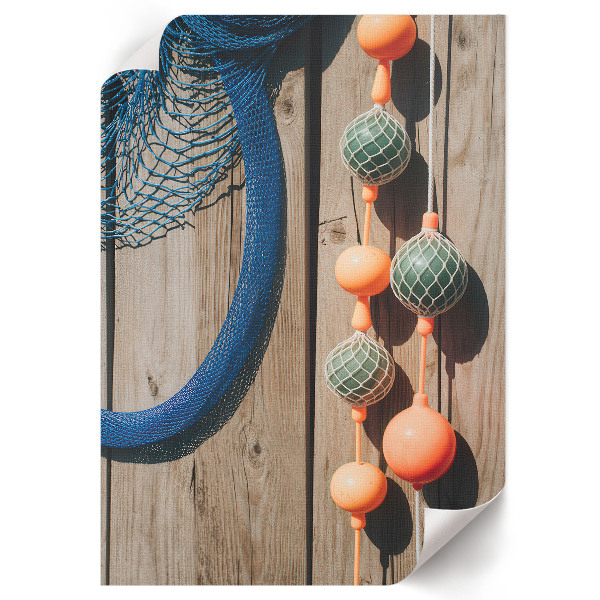 Decorative poster with seaside elements