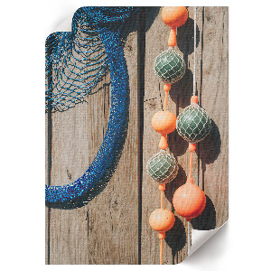 Decorative poster with seaside elements