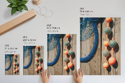 Decorative poster Seaside elements