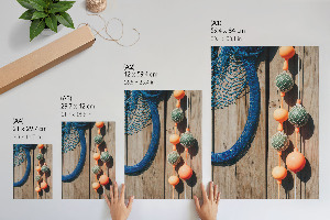 Decorative poster with seaside elements