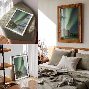 Wall art Northern lights