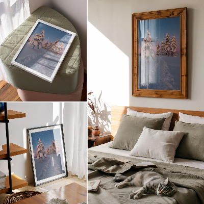 Decorative poster Winter landscape