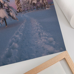 Decorative poster Winter landscape