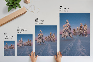 Decorative poster Winter landscape