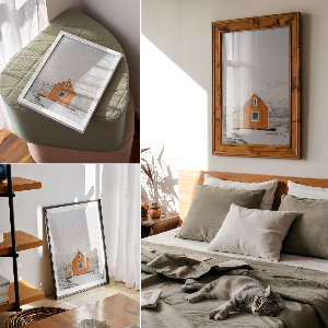 Wall art Mountain cottage