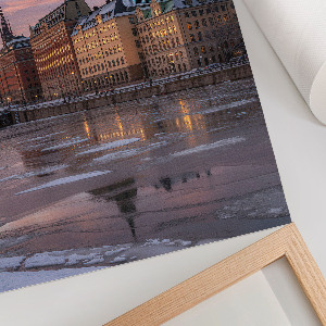 Art print City in the evening