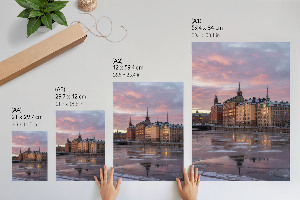 Art print City in the evening