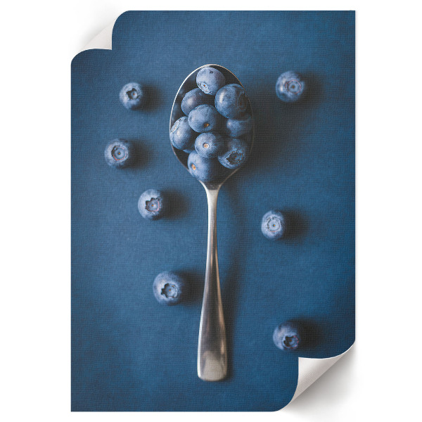 Decorative poster A spoonful of blueberries