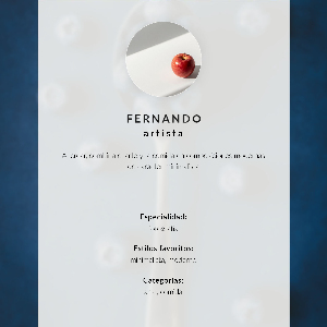 Decorative poster A spoonful of blueberries