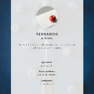 Decorative poster A spoonful of blueberries