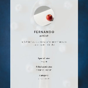 Decorative poster A spoonful of blueberries