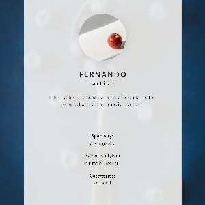 Decorative poster A spoonful of blueberries