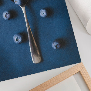 Decorative poster A spoonful of blueberries