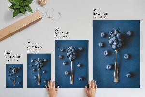 Decorative poster A spoonful of blueberries