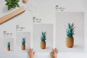 Tropical pineapple poster