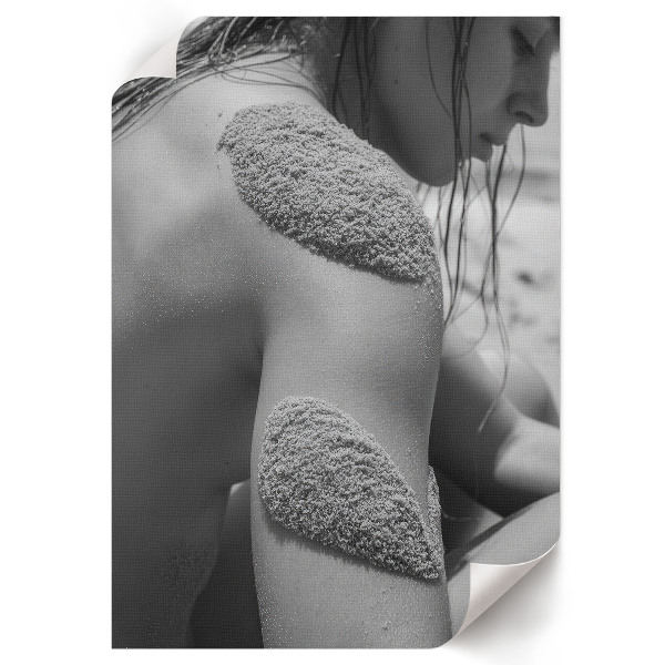 Poster Woman with sand