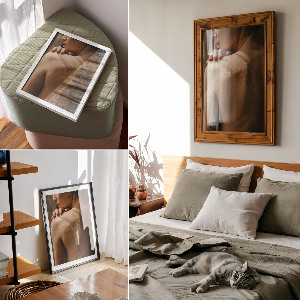 Wall print Sensual femininity