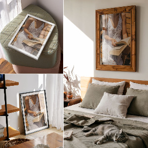 Wall art Women's reading