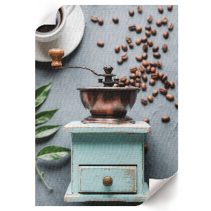Wall print with a coffee atmosphere