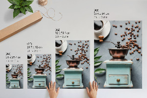 Wall print with a coffee atmosphere