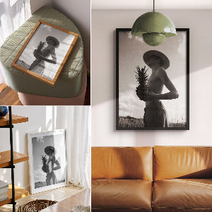 Wall print Pineapple portrait