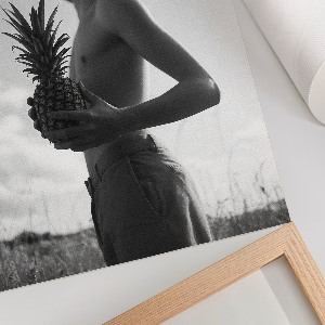 Wall print Pineapple portrait