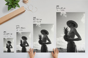 Wall print Pineapple portrait