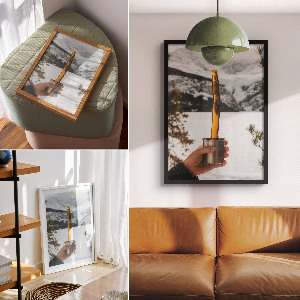 Art print Winter landscape