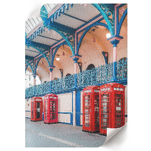 Decorative poster featuring retro architecture