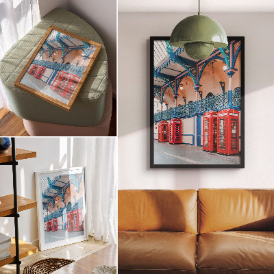 Decorative poster Retro architecture