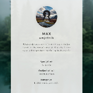 Poster Misty landscape