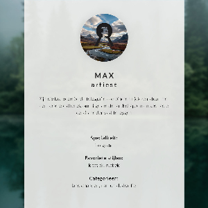 Poster Misty landscape