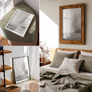 Poster Misty landscape