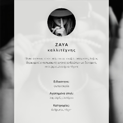 Decorative poster Glamorous woman