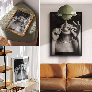 Decorative poster Glamorous woman