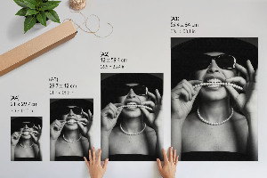 Decorative poster Glamorous woman