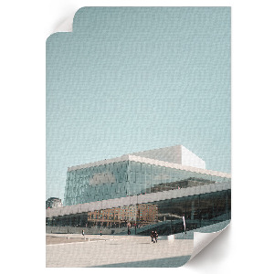 Wall print featuring modern architecture