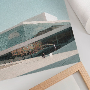Wall print featuring modern architecture
