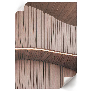 Art print Wooden panels