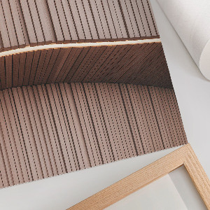 Art print Wooden panels