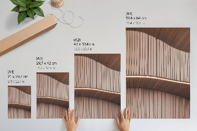 Art print Wooden panels