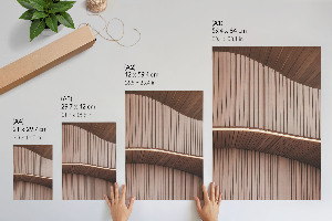 Art print Wooden panels