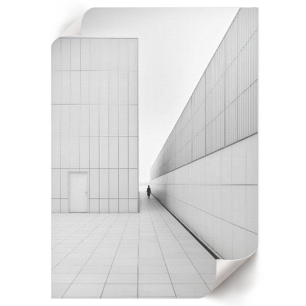 Decorative poster with a minimalist space design