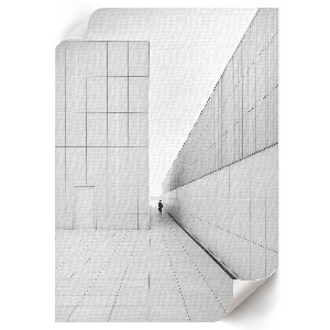 Decorative poster with a minimalist space design