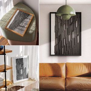 Modern architecture wall art
