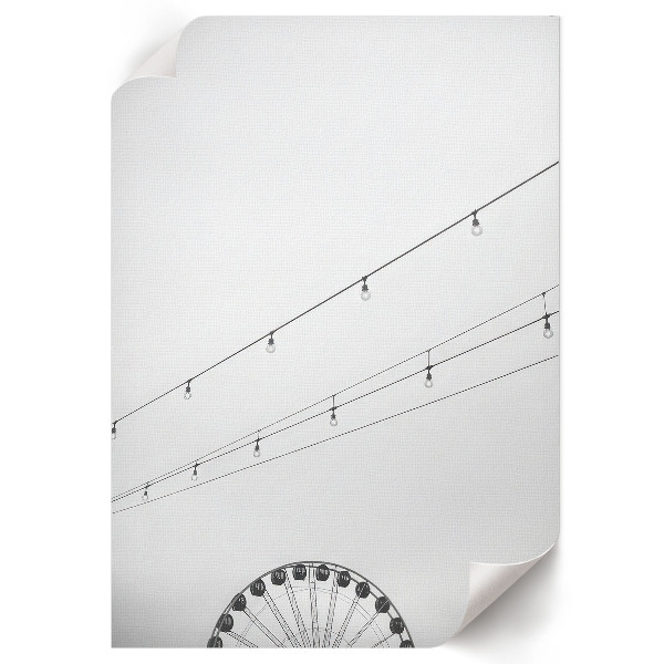 Wall print featuring an urban minimalism design