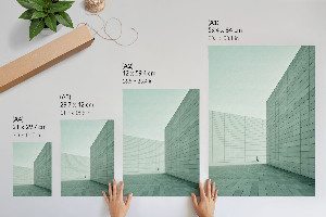 Art print featuring modern architecture