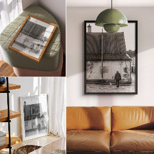 Decorative poster City walk